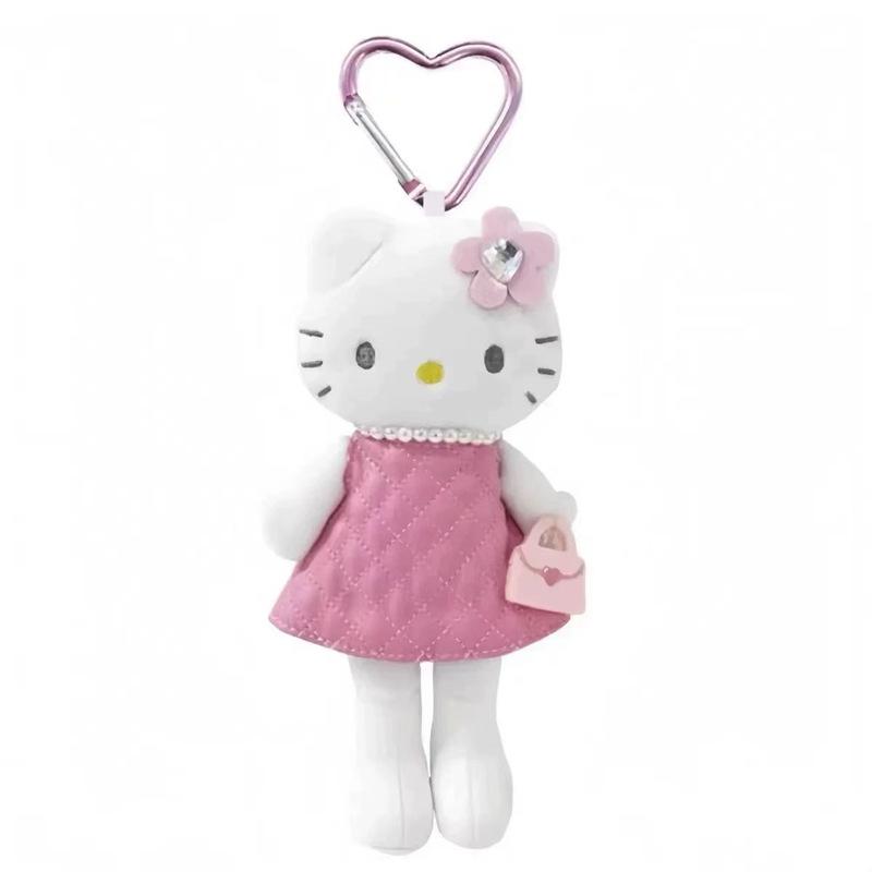 Sanrio Long-Legged Angel JK Uniform Plush Keychain and Heart Handbag Pendant
