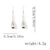 Cross-border personality, retro fashion trend, gothic style, various ancient silver wine bottles, earrings, ear hooks, hip-hop punk niche