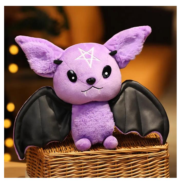 Cute Dark Series Bat Doll Halloween Simulated Plush Toys Exquisite Party Decorate Household Atmosphere Ornaments Festival Gifts