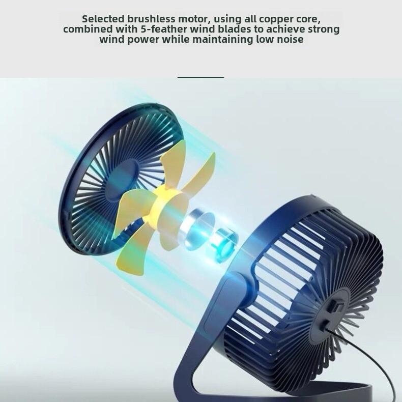 Mini ventilator de birou portabil USB pentru birou și cămin