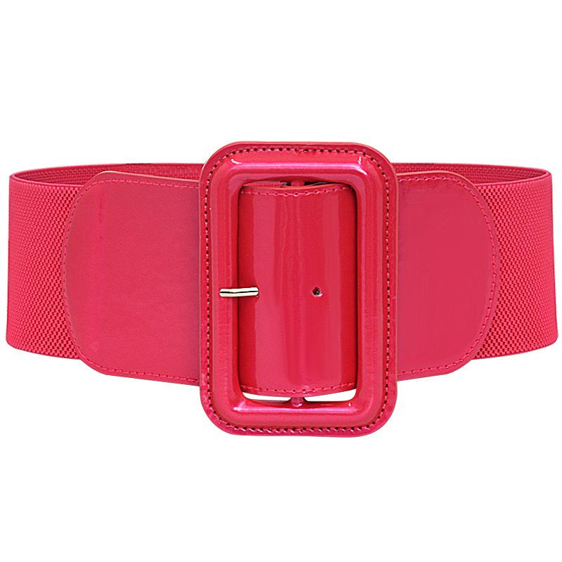 Belt Women Waist Stretch Elastic Wide Buckle Ladies Dress Waistband Strap Casual