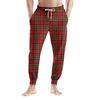 Men's Drawstring Pocket Casual Pants, Checkered Striped Printed Pocket Casual Pants, Home Sleeping Pants