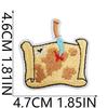 Pirate Embroidery Cloth Sticker Treasure Map Computer Embroidery Label Children'S Team Decoration Pirate Ship Octopus Patch Patch