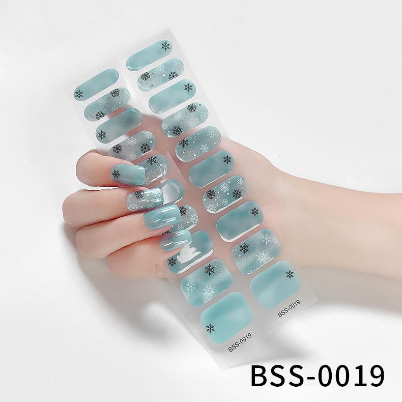Gel Manicure Stickers Semi-cured Gel Nail Stickers Nail Polish Glue Manicure Stickers