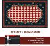 Bedroom Flannel Pattern Washable Carpet Fully Fitted Soft Winter Bedroom Non-slip Floor Mat Home Decoration