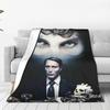 Hannibal Mads Mikkelsen Horror Movie Merch Blankets Fleece Sofa Throw Blanket for Couch Bedding Outdoor Throws Bedspread Quilt
