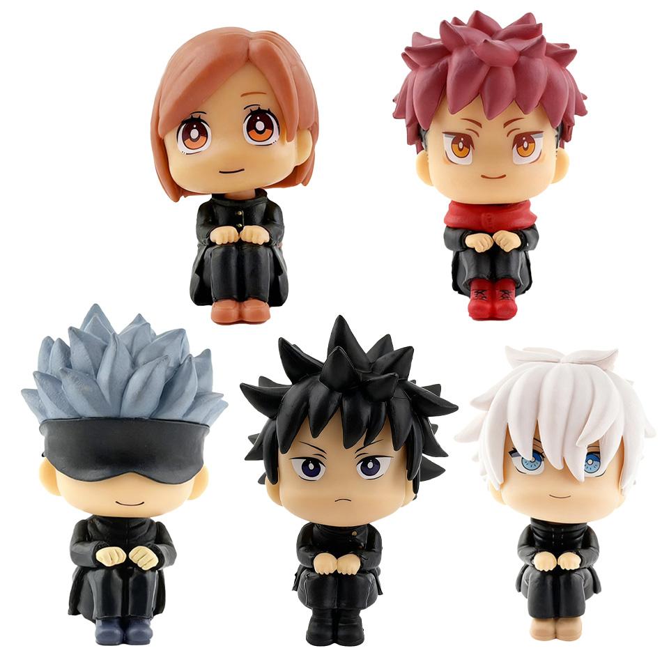 Anime Jujutsu Kaisen Figure Itadori Yuji Gojo Satori Fushiguro Megumi Kugisaki Kawaii Toy Car Decoration PVC Model ChristmasGift