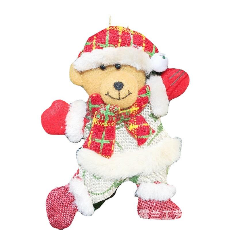 Christmas Dancing Dolls: Old Man, Snowman, Reindeer, Bear, Cloth Art Tree Ornaments, Accessories