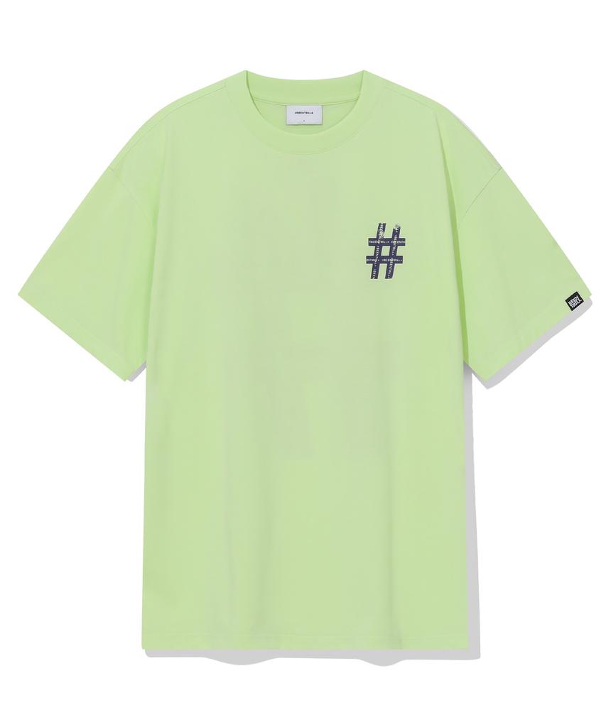 BEENTRILL Roller Painting Hashtag T-Shirt (Neon Yellow)