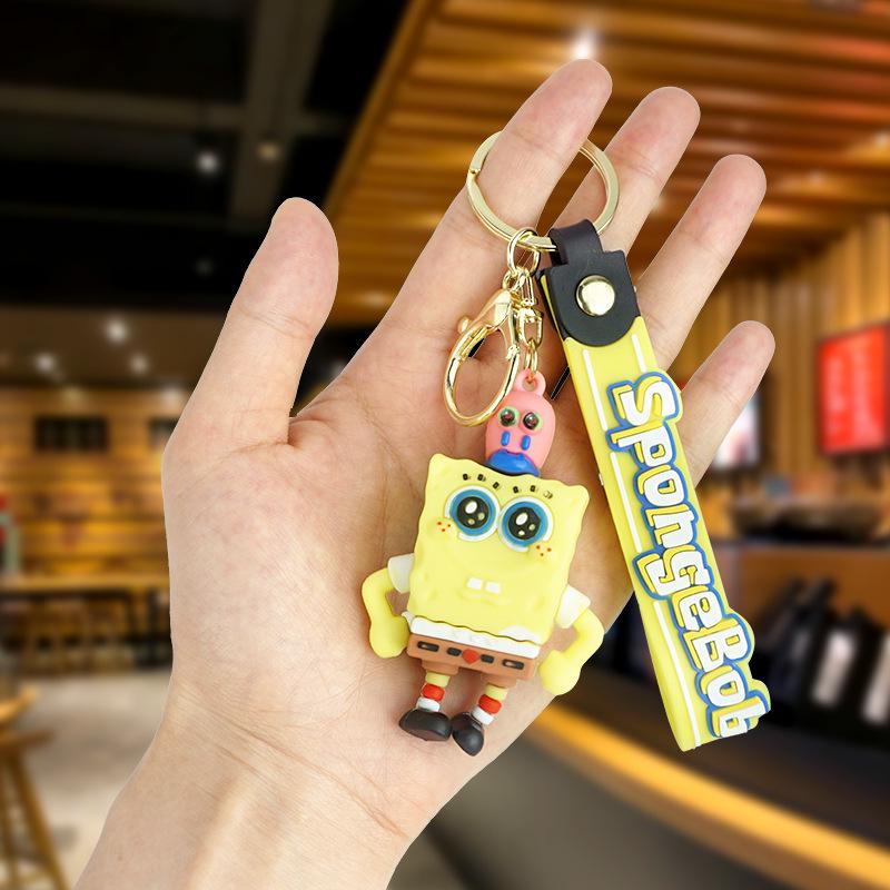 SpongeBob & Friends Keychain Set: SpongeBob, Patrick, Squidward Figures