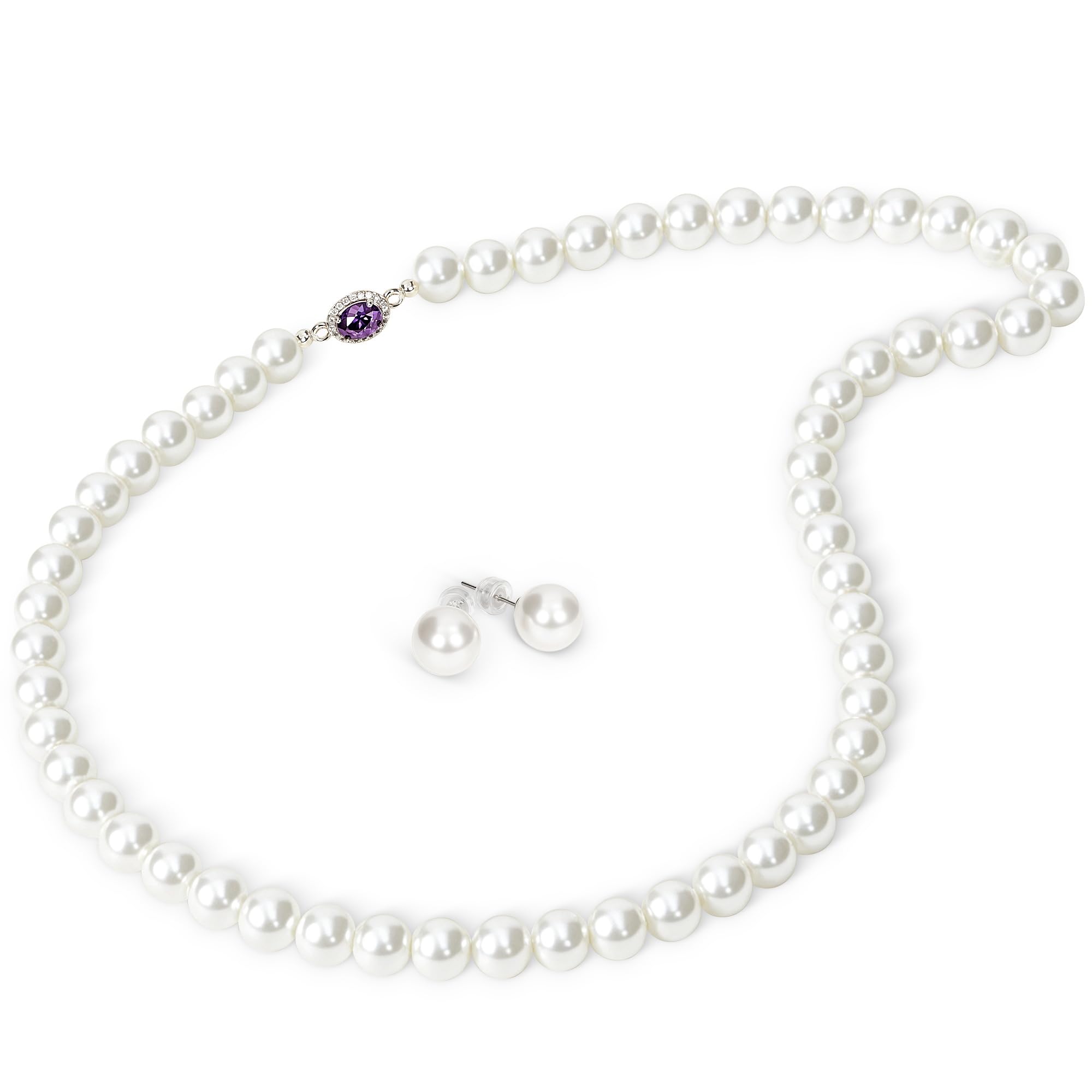 

Pearl Silver Made in Shell Pearl Natural High Made in For Warranty Card Included [Erisea] Necklace, 925, Japan, Necklace, Pearl, Quality, Japan, білий