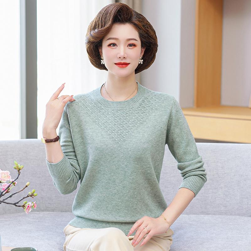 

Hengyuanxiang Women s Thickened 100% Cashmere Sweater: Autumn/Winter Knitted Base Layer for Middle-Aged and Elderly M 40-48 kg світло-зелений колір
