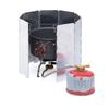 Folding Camping Stove Windscreen | Lightweight Outdoor Heat Shield for Picnics