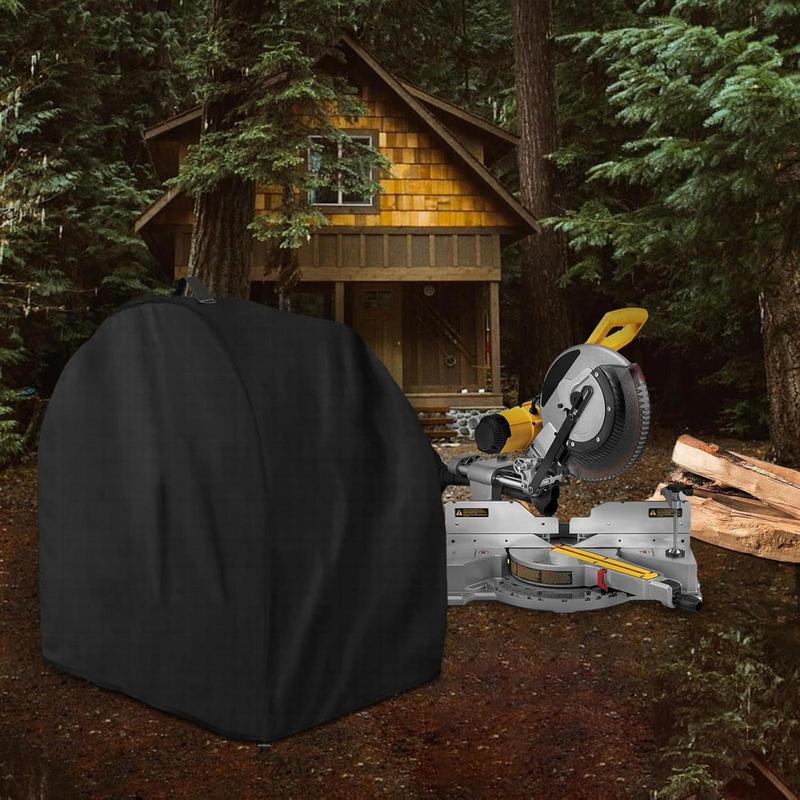 Portable Table Saw Cover Water And Sun Protective Cover 28.3 X 24 X 28.3 Inch Oxford Cloth Cover For Most Miter Saws And Planers