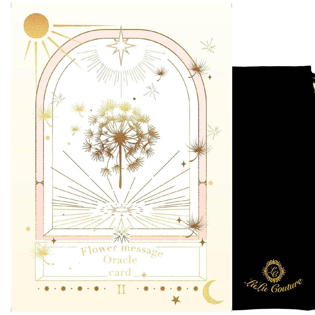 Flower message oracle card languages Japanese commentary included Flower message oracle card Tarot card fortune telling [Japanese] (4 version)