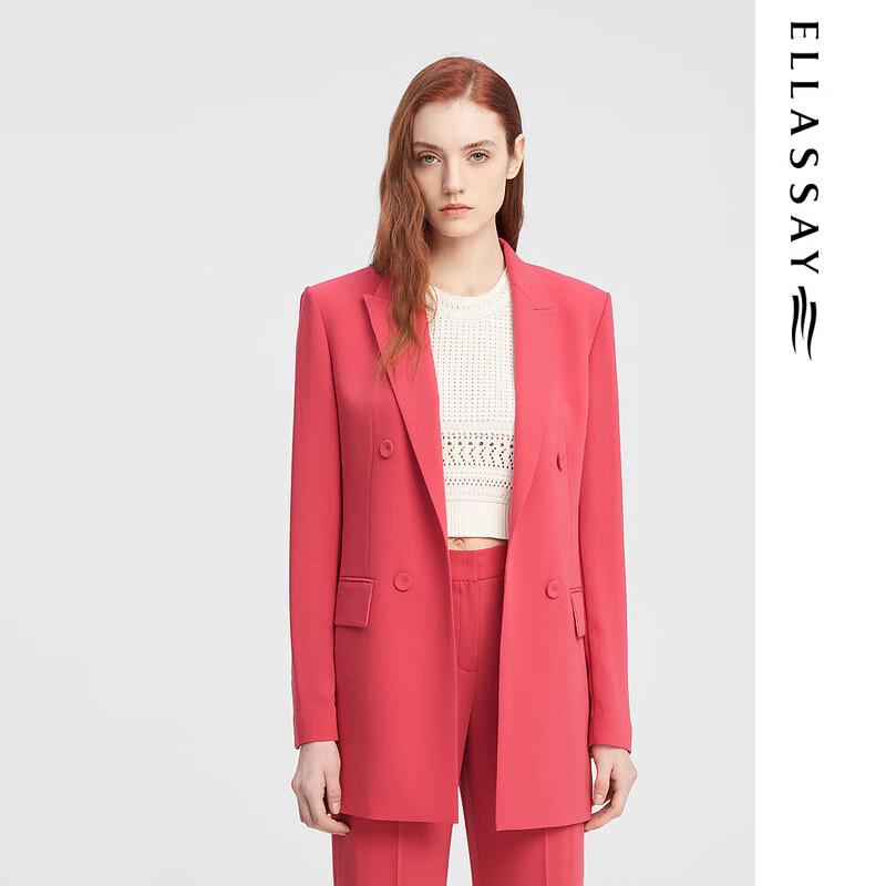 ELLASSAY Women s Triacetate Commuter Blazer S