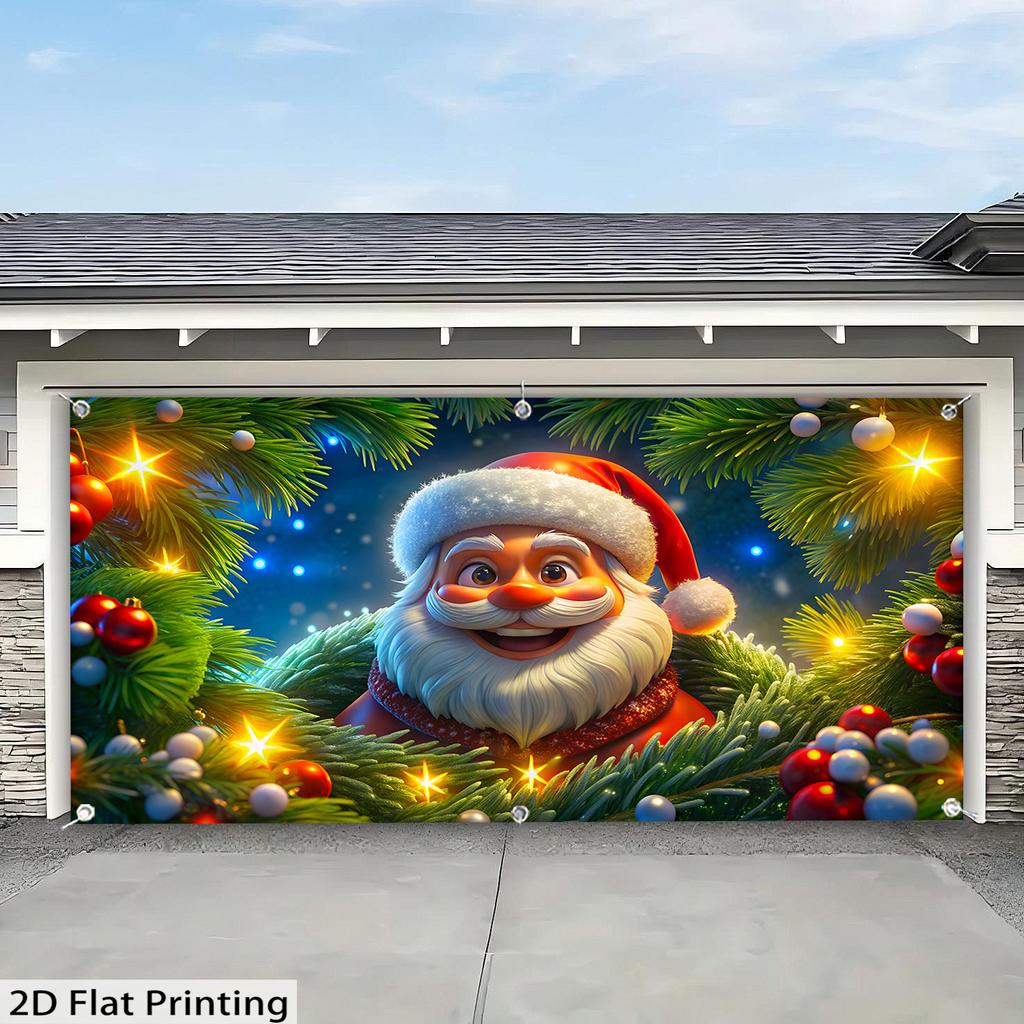 2D Flat 1pc -Christmas Banner Oversized Wall Decor Holiday Outdoor/Indoor Holiday Decor For Yard Garden Home Outdoor Decor