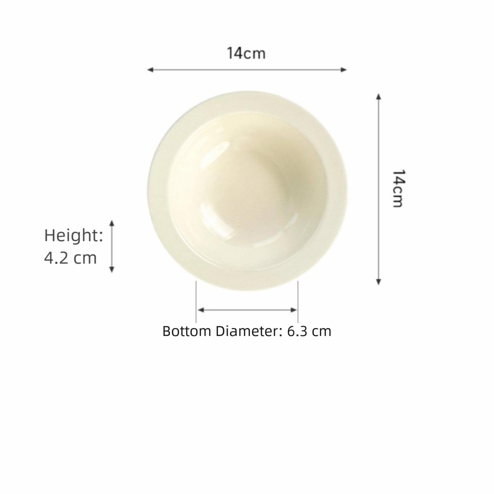 New Ceramic Cat Bowl Solid Color Large Diameter Dog Bowl Pet Water Bowls Pet Feeding Supplies