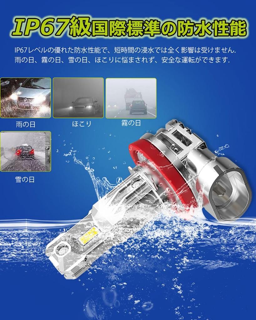 GOSMY H11/H8/H16 LED Fog Lamp, Explosive Light, H9 LED Headlight, For High Beam, 6000k