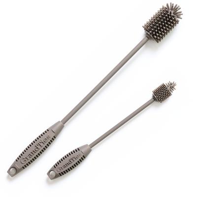 GrandTies Silikon Flaschenreinigungsbürsten Set Extra Lange Flaschenbürste für Flaschen mit engem Hals, Wasserflaschen, Tassen, Becher, Mixerflaschen, Tumbler,