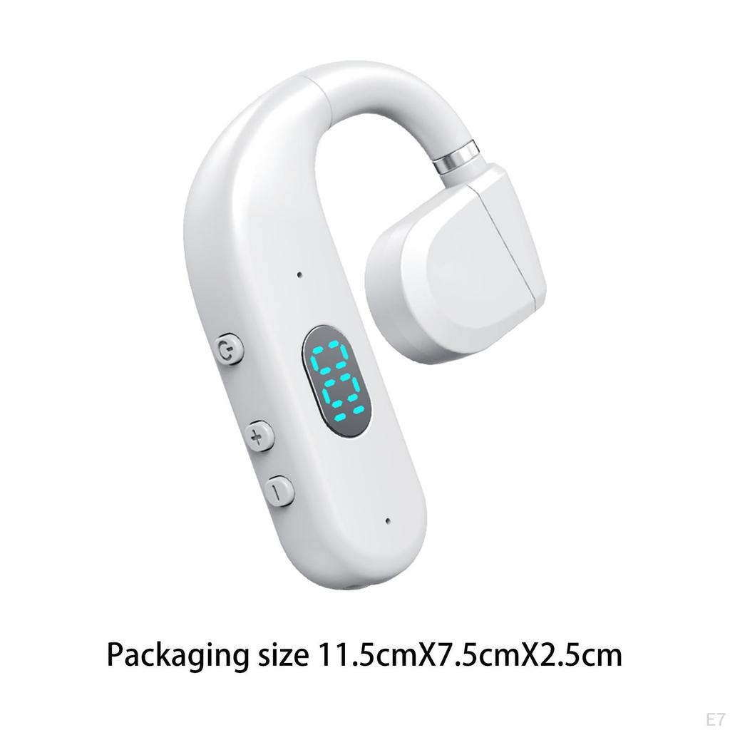 Clip on Cordless Headset Earbuds Earhook 5.3 Handsfree Long Standby Time Waterproof Open Ear