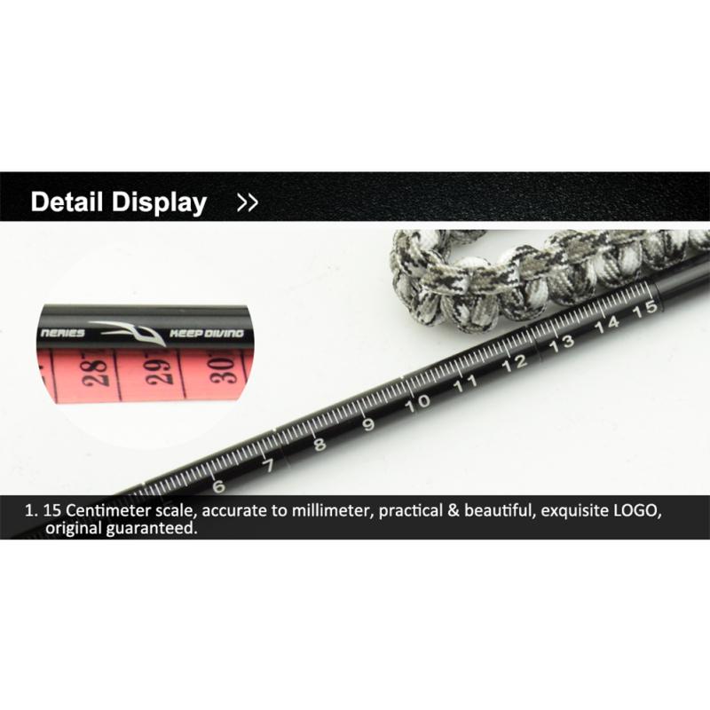 Light Weight Aluminium Alloy Scuba Diving Stick Pointer Rod With Hand Rope Underwater Shaker Noise