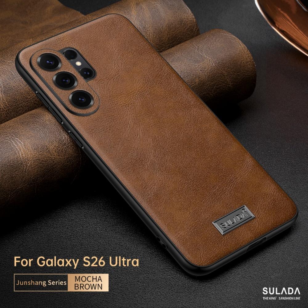 Per Samsung Galaxy S26 Ultra Custodia in Pelle PU per Telefono Per S26 S25 S24 S23 S22 Ultra Plus S25 Ultra Business Morbida Protettiva Cover Case