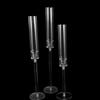 3 Pcs/set Party Decoration Acrylic Crystal Candle Holders Clear high quality Candlestick delicate Centerpieces Wedding Party