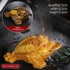 1Pc Chinese Resin Discolored Tea Pet Lucky Cute Golden Toad Ornaments Desktop Handmade Crafts Home Tea Set Decoration Gifts