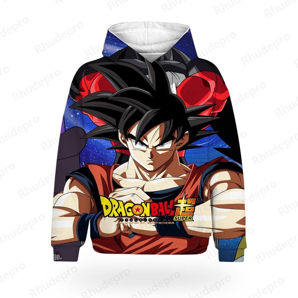Fashion Shirts Dragon Ball High Quality Shirt Men Boy Hoodie Hoodie Vegeta Goku 2024 Tops Oversized Clothing Hip Hop