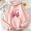 Harajuku Graphic Pullover Flower Design Hooded Sweatshirt Cute Hoody Spring Casual Hoodies Pullover Hooded Daily
