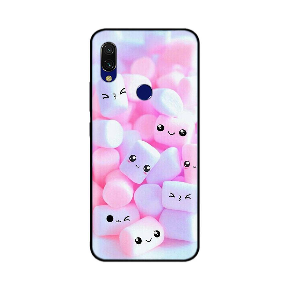 For Xiaomi Redmi 7 Case Redmi7 Black Silicon Bumper Soft Tpu Phone Case Cover For Xiaomi Redmi Note 7 Pro Note7 Case Funda Coque