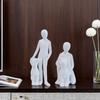 Resin Figurine Man and Dog Sculpture Collectible Ornament Gift for Dog Lover Living Room Bedroom Desktop Shelf Display