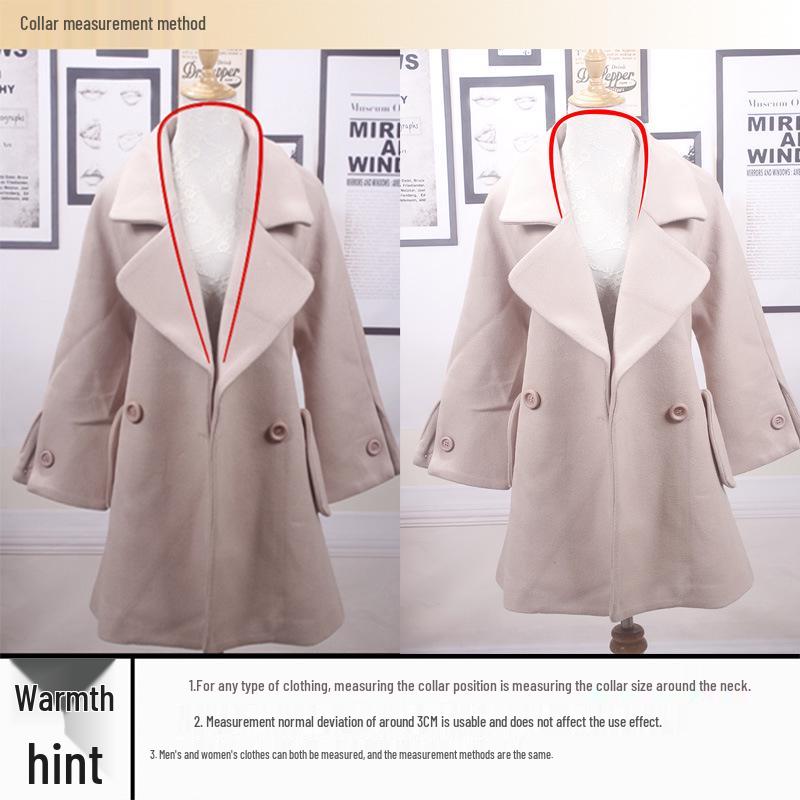 Unisex Plush Wool Trench Coat with Faux Fur Fox Collar Shawl - Green.
