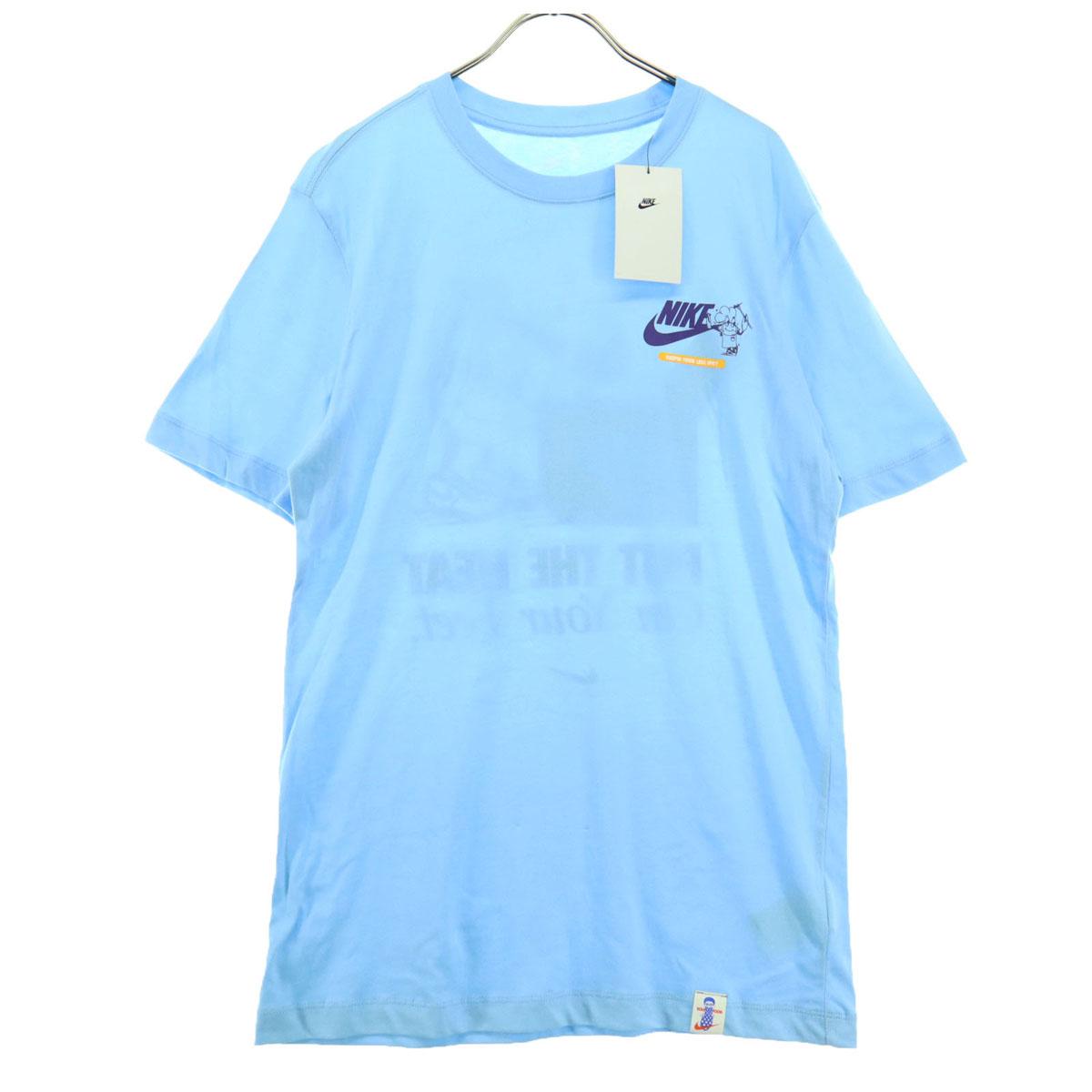 

Beauty products NIKE Made in Türkiye Print Short sleeve T-shirt M Blue Men s Used