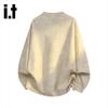 Izzue Unisex Retro Casual Crewneck Sweatshirt