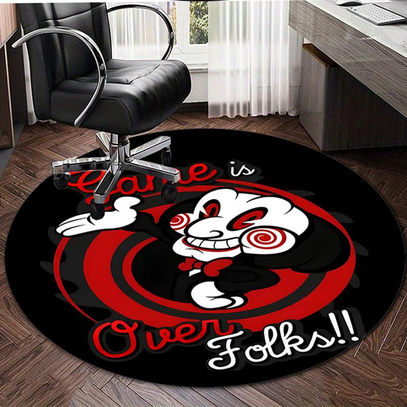 1pc Pennywise3 Design Printed Area Round Carpet for Bedroom Living Room Home Decor Rugs Mat Non Slip Mat Rug for Bedside