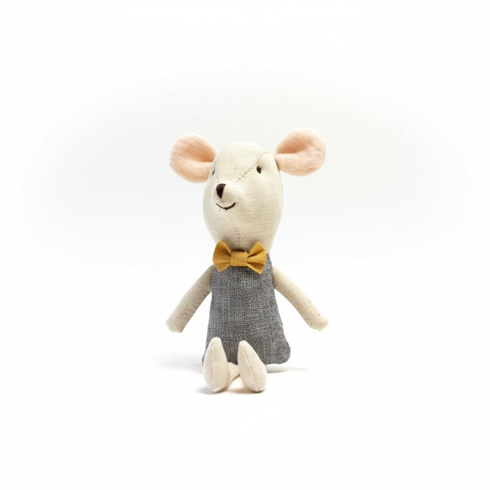 Legmic Toys For Girls Cute Baby Dolls Boy Girl The mouse family Mini plush doll house cute mouse doll box family toys