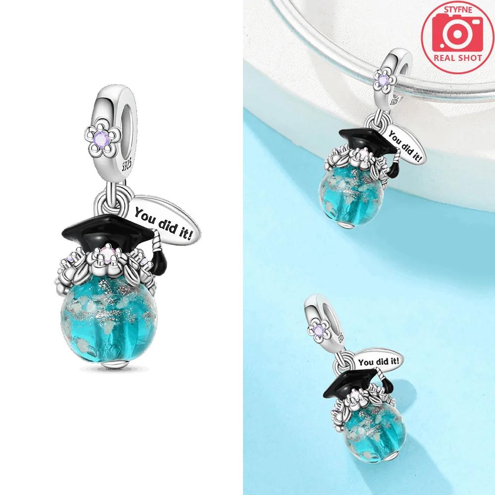 Exquisite Pendants Woman New Graduation Season Bear Owl Copper Original Beads Fit Bracelet Jewelry Making Diy Fine Gift
