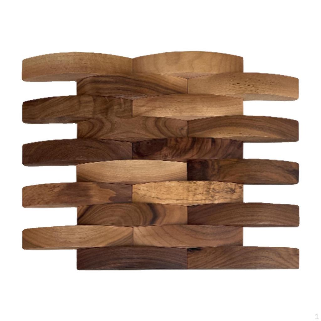 3D Textured Wood Wall Panel 30x30cm Nordic DIY Room Decor Tile Easy Installation for