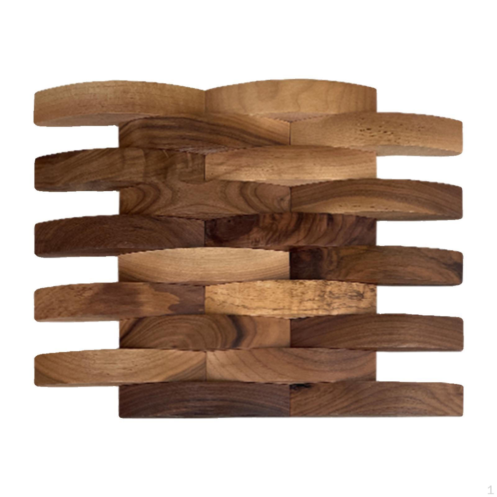

3D Текстурированная Деревянная Стеновая Панель 30x30см Скандинавский DIY Декор Комнаты Плитка Легкая Установка для Brown