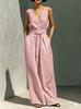 New summer Amazon fashion sleeveless vest casual wide-leg pants two-piece women's clothing
