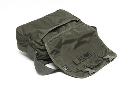 J-TECH Shoulder Bag, Messenger Bag, Crossbody Bag, Military Bag, U.S. Air Force Field Pack Small with Patch (Foliage Green, Small)