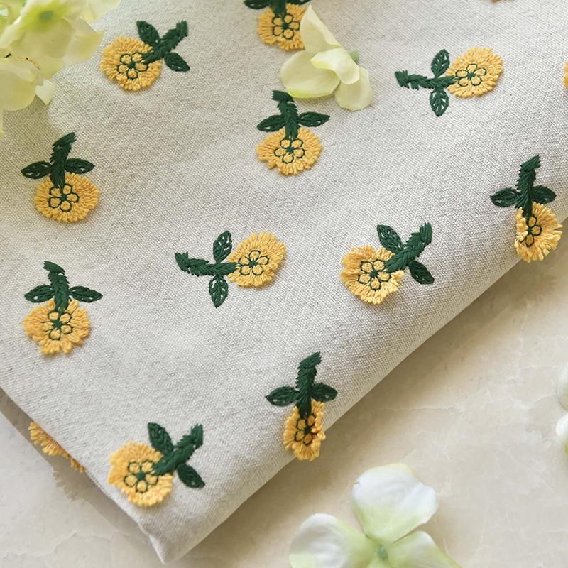 50x125cm Chic Art Broderie Margarete In Material In Bumbac In 3D Material Jacquard Margarete Pentru Rochie DIY Articole de Îmbrăcăminte Geantă Material pentru Pernă