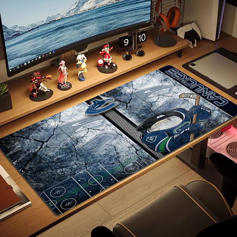VANCOUVER CANUCKS Logo Color Mouse Pad Large Gaming Table Cushion Non-slip Laptop Tablet Big Mousepad XXL Mat Mini PC Playmat With Lock edge