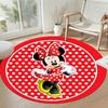 Minnie Mouse Polka Dot Round Floor Rug Perfect for Kitchen Outdoor Playrooms Decorate Room Anti-slip Round Rug Decorate Offices