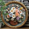 Vintage Tin Painting Gift for Friends Wall Decor