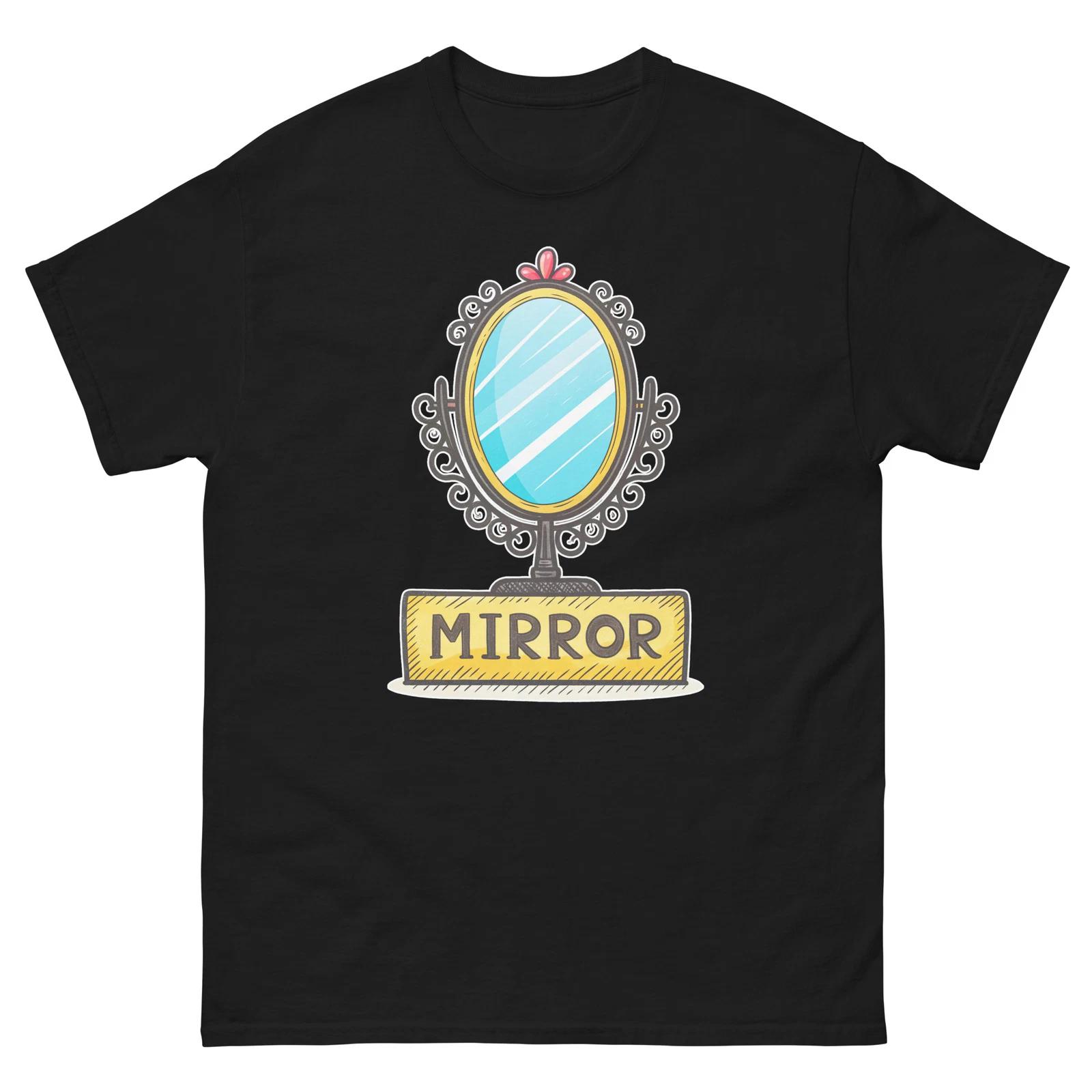 Mirror Popular Illustration Object T-Shirt M