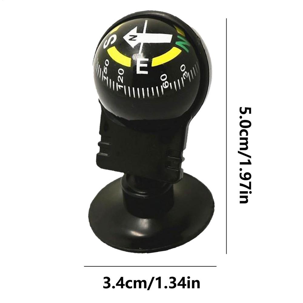 Car Compass Automotive Compass Ball High Precision Adjustable High Precision Navigation Guide Ball For Hiking Direct Ship Boat чёрный