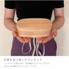 Yamaya Lacquerware Store Bentwood Bento Box, Red Interior, Made in Japan, 500ml, White Wood with Lid, Made in Japan
